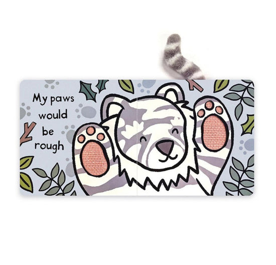 Jellycat Bashful Snow Tiger & f I Were A Snow Tiger Board Book