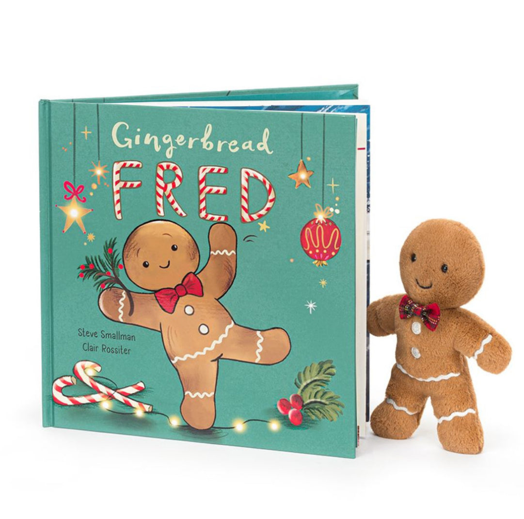 Jellycat Gingerbread Fred Book And Jolly Gingerbread Fred Original