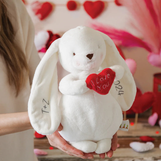 Bunnies By the Bay   Personalised ‘I LOVE YOU’ HEART BUNNY - LIMITED EDITION