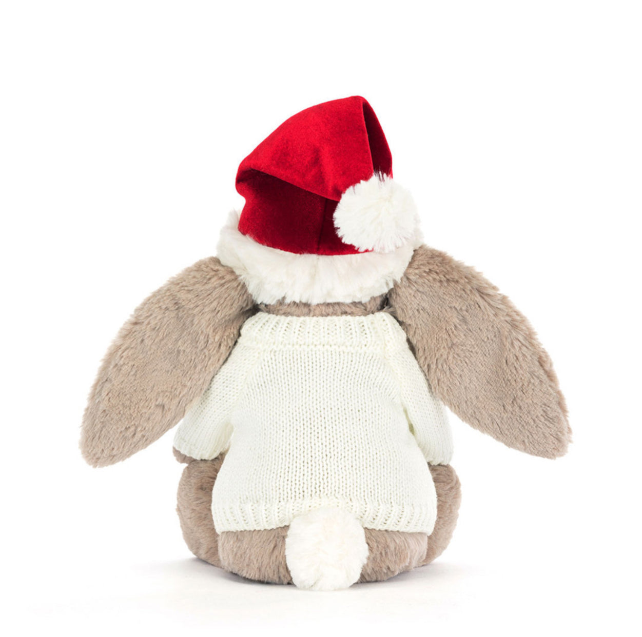 Jellycat Bashful Christmas Bunny With Personalised Cream Jumper