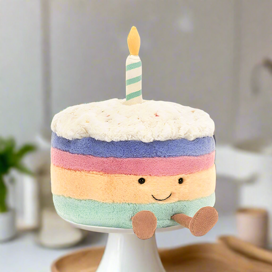 Jellycat Amuseable Rainbow Birthday Cake