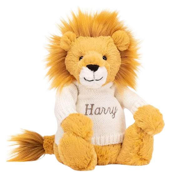 Jellycat The Very Brave Lion Personalised Gift Set Cream