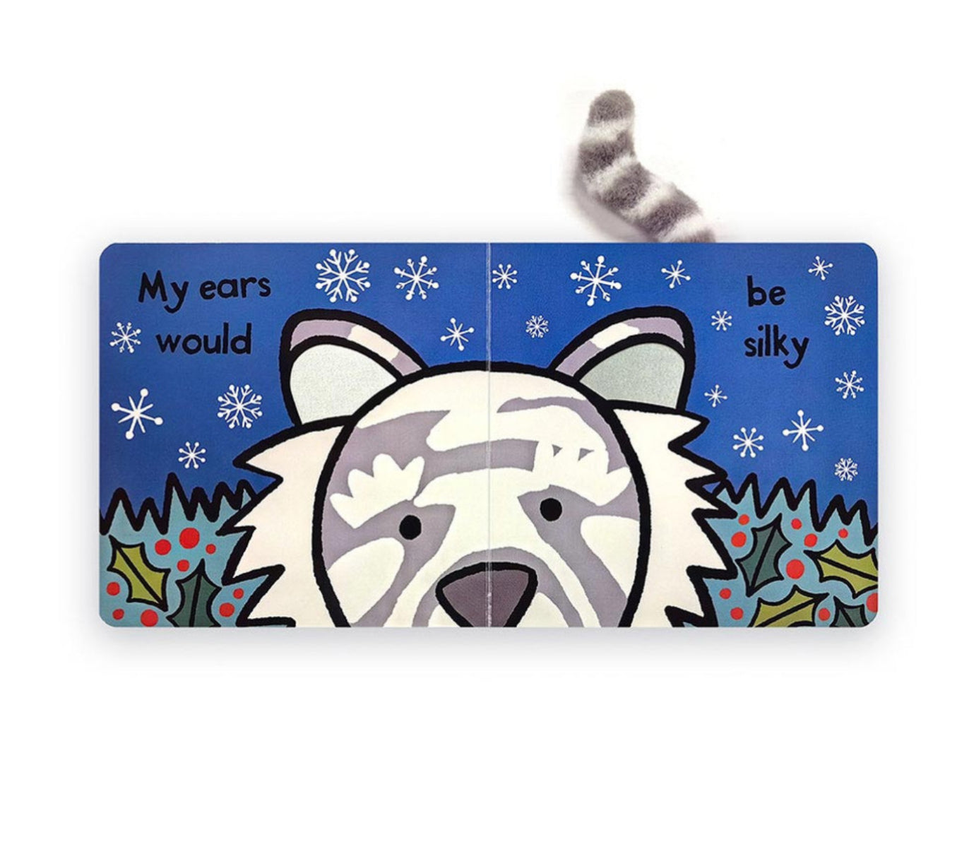 Jellycat Bashful Snow Tiger & f I Were A Snow Tiger Board Book