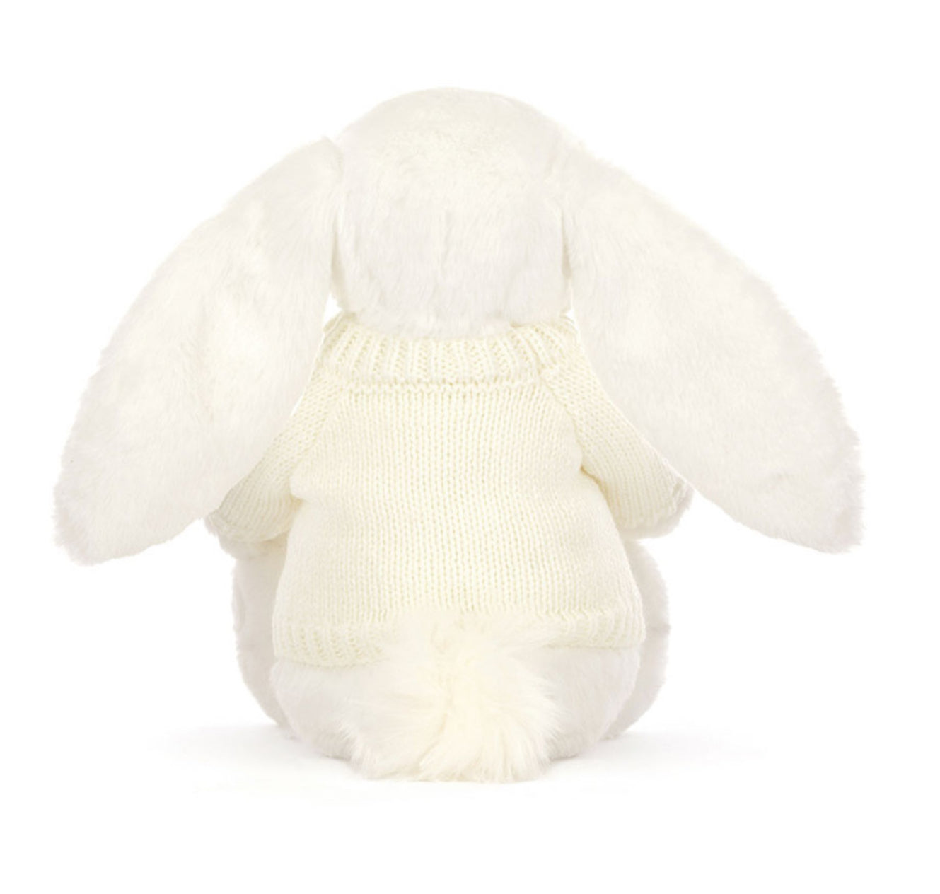 Jellycat Bashful Luxe Bunny Luna With Personalised Cream Jumper