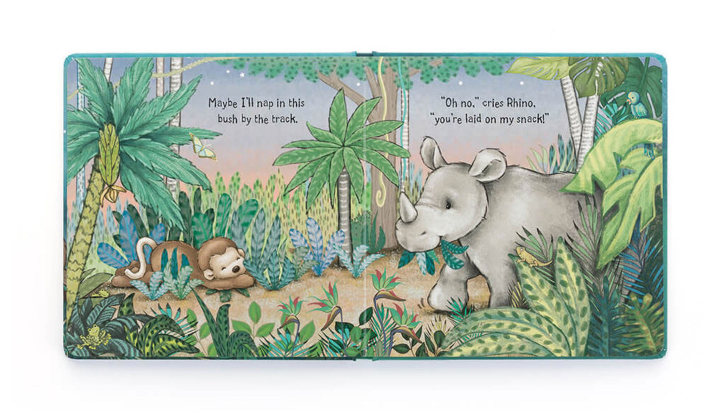 Jellycat Bashful Monkey and When I Am Sleepy Book