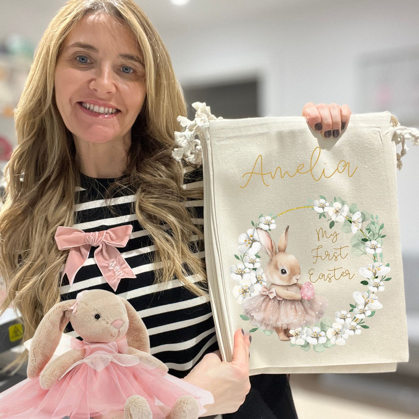 My First Easter Personalised Fairy Bunny Easter Gift Bag