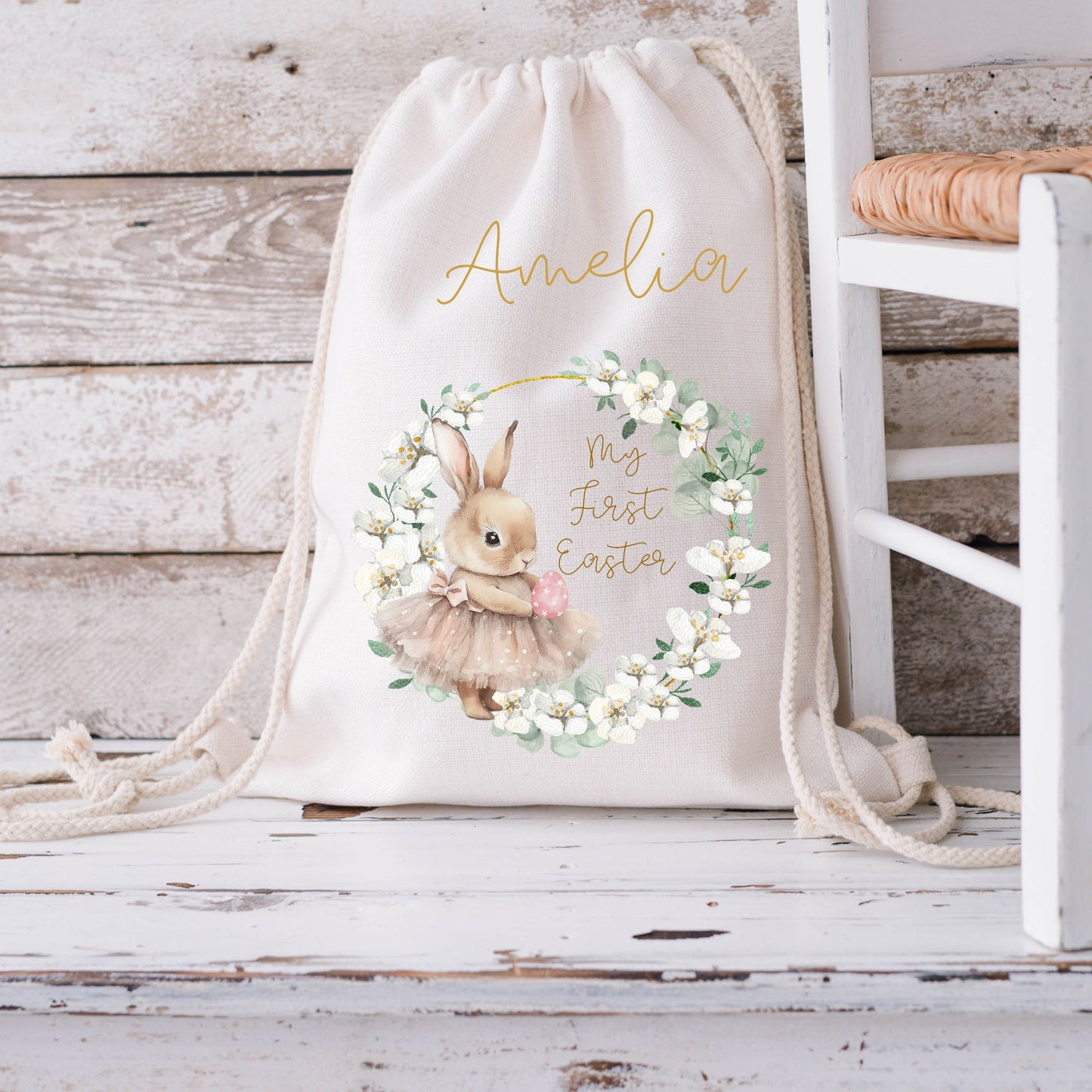 My First Easter Personalised Fairy Bunny Easter Gift Bag