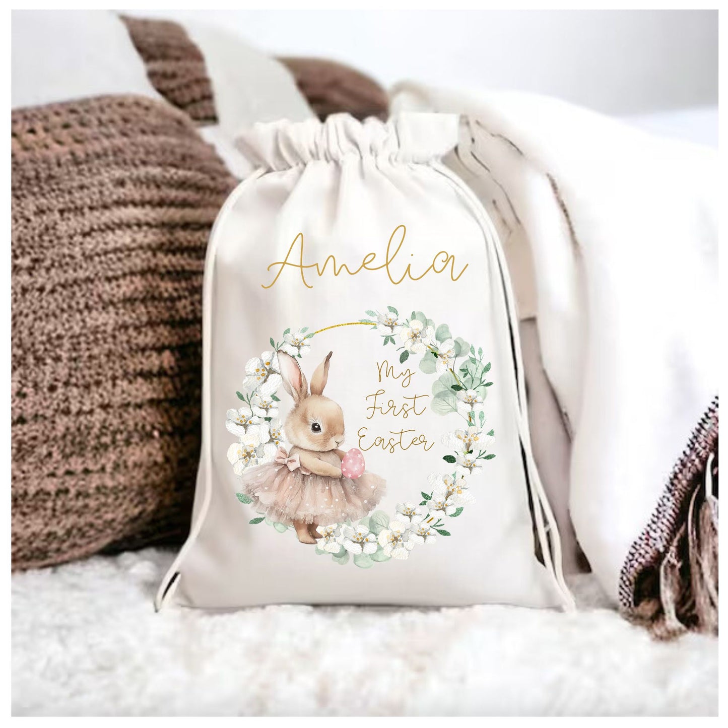 My First Easter Personalised Fairy Bunny Easter Gift Bag