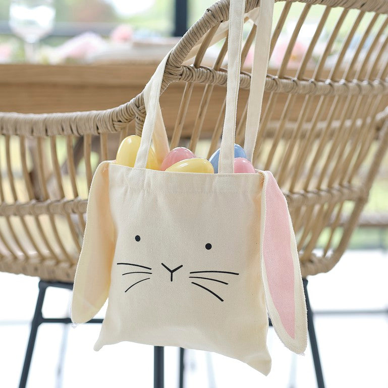 Gingerray Personalised Easter Tote Bag with Bunny Ears