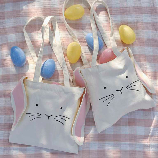 Gingerray Personalised Easter Tote Bag with Bunny Ears