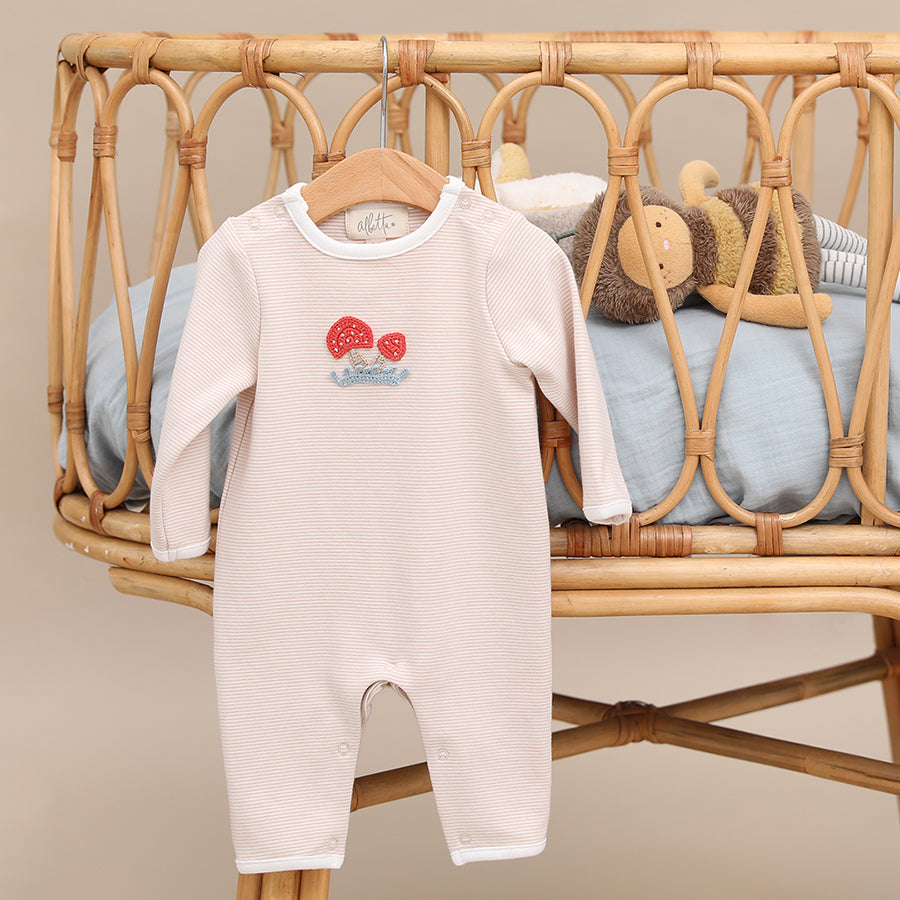 Albetta Crochet Toadstool Babygro Romper