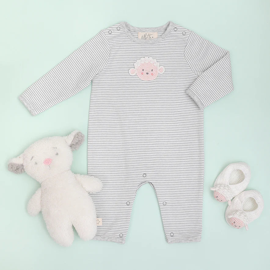 Albetta Crochet Layla Lamb Babygro Romper